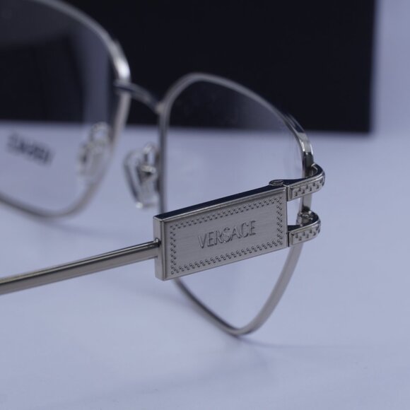 Versace VE1301 1000 Cat Eye Eyeglasses 55mm – Silver - Picture 10 of 11